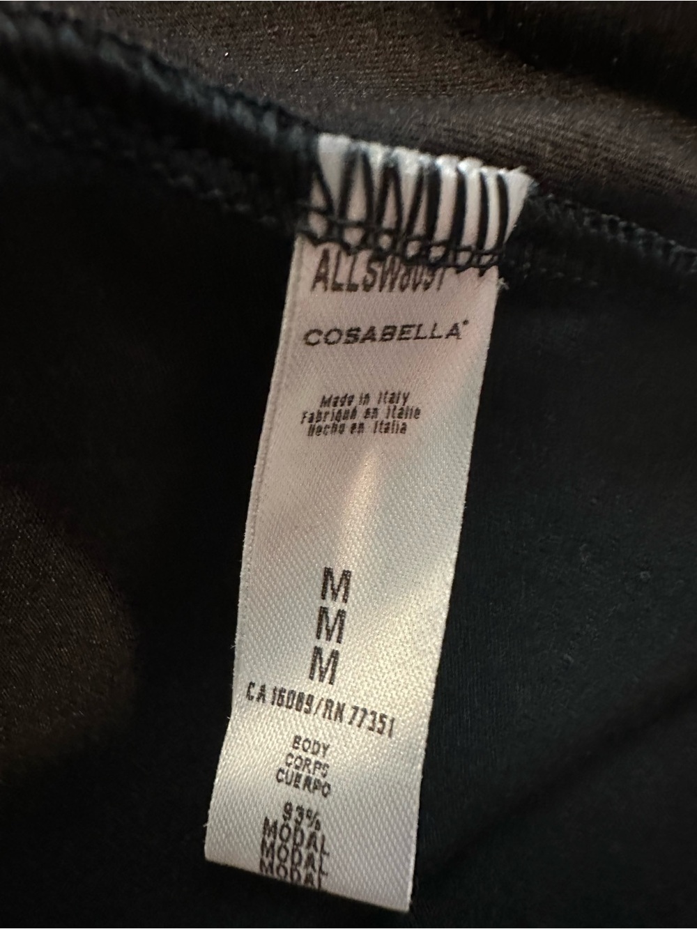 NWT Cosabella Allure Modal Lace Kimono Robe Black M Made in Italy $185 - Picture 9 of 12